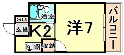 エクセレント南野【1階】の間取り