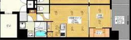 ブエナビスタ難波タワー【8階】の間取り