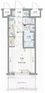 ドルチェヴィータ北浜【7階】の間取り