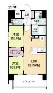 ソルレヴェンテ新梅田【3階】の間取り