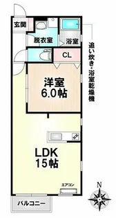 TKレジデンス豊田本町【103号室】の間取り