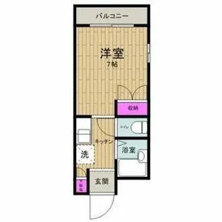レオパレス滝谷【1階】の間取り