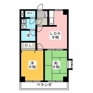 ラ・プラージュ【2階】の間取り