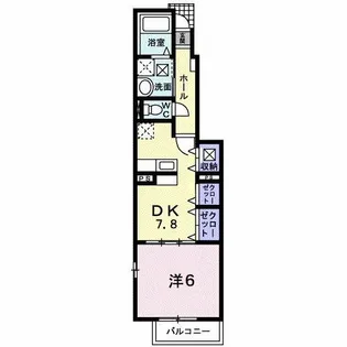 スプラウト大山【1階】の間取り