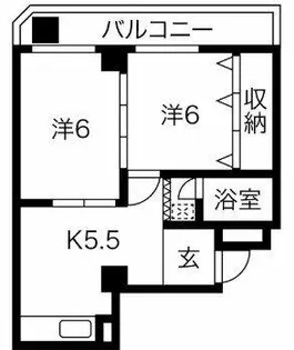サンビラ大手前【6階】の間取り