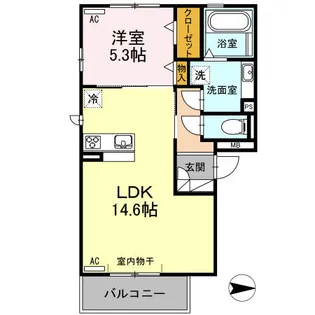 ルーピン【2階】の間取り