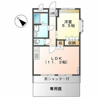 ロイヤルガーデンKⅡ【1階】の間取り