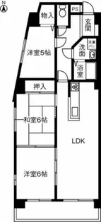 ハートウッド勝川【5A号室】の間取り