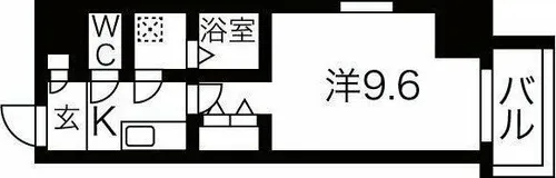 メイクス上前津Ⅱ【8階】の間取り