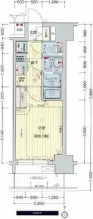 プレサンスNAGOYA本陣【7階】の間取り