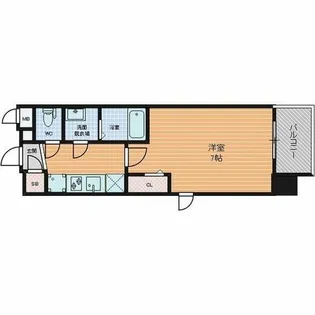 1Kの間取り画像