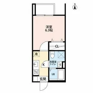 アズベル外新町【2階】の間取り