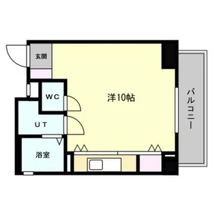 エルミタージュ難波南Ⅱ【8階】の間取り