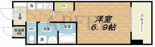 Live Casa城東中央【9階】の間取り