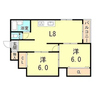 第一永光マンション【4階】の間取り