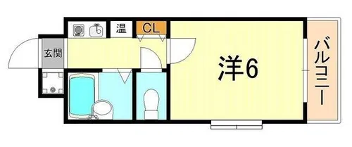 香川ハイツ御影イースト【6階】の間取り