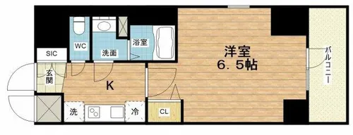 City Lux Namba South【10階】の間取り