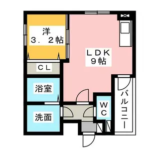 MOVE八田EAST【3階】の間取り