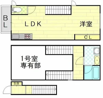 CASA Asteria umeda【1階】の間取り