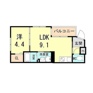 SOL宮水【1階】の間取り