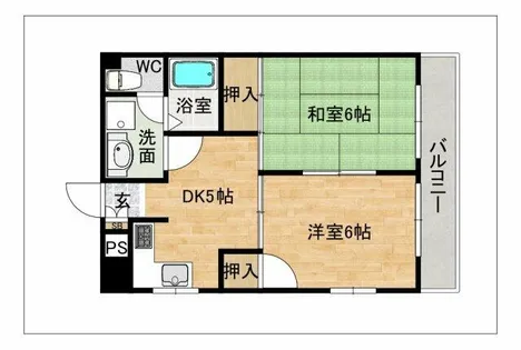 クレール寺塚【3階】の間取り