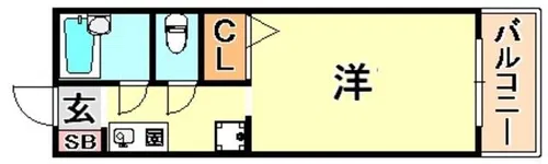 甲南ハイツ【2階】の間取り