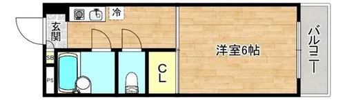 マンション都古【3階】の間取り