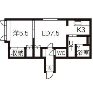 エムエルハイツ【1階】の間取り
