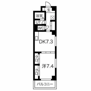 センチュリーパーク小碓【601号室】の間取り