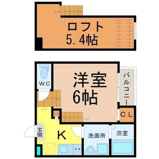 カサベランサ【205号室】の間取り