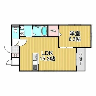 西宮市今津山中町新築アパート【2階】の間取り