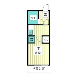 与語ハイツ【2階】の間取り