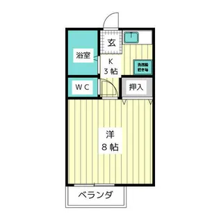 リバーサイド仲田【2階】の間取り