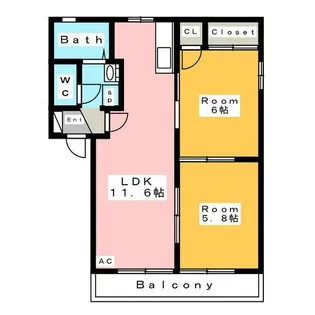 ジョイナス碧 A【1階】の間取り