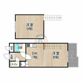 エイチ・ツー・オー今川【5階】の間取り