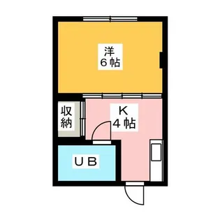 ハイツ若宮 中棟【2階】の間取り