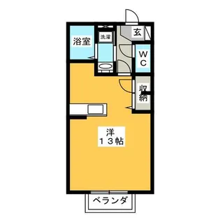 シャーメゾン泉【1階】の間取り
