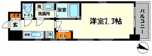 La Douceur西天満【14階】の間取り