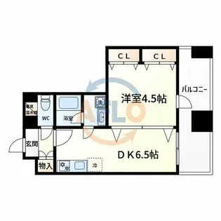 CITY SPIRE平野【6階】の間取り