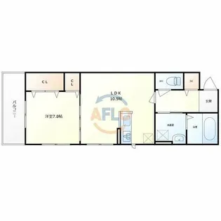 CASA PINO SOLO【3階】の間取り