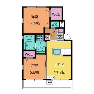 プリムローズ【3階】の間取り