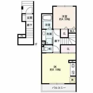 Shalom芦池【2階】の間取り
