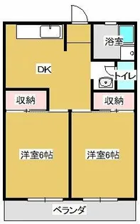 シャトー道【403号室】の間取り