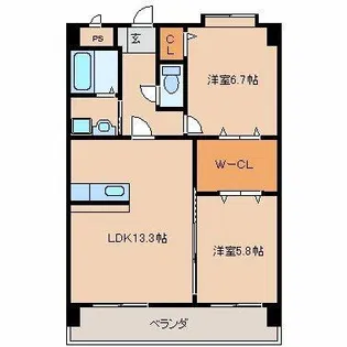 グラン・コード【6階】の間取り