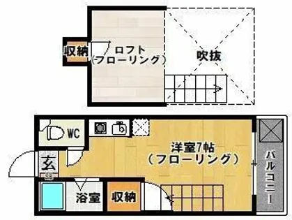 LaVista香椎【2階】の間取り