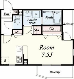 ブルーグラス【303号室】の間取り