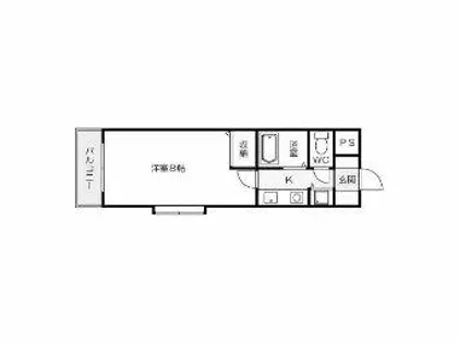 Bergamotto吉野町【910号室】の間取り