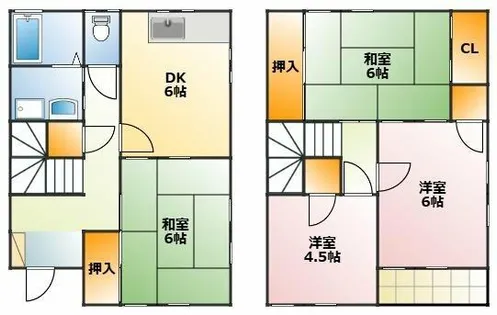 春の窓辺とカプチーノ【102号室】の間取り