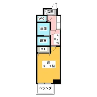 セレブランド堀田駅前【6階】の間取り