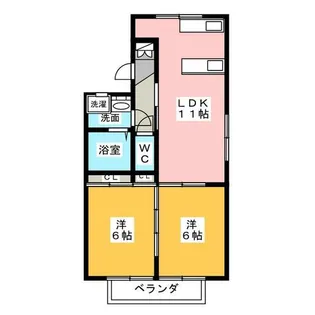セジュール東山Ⅱ【1階】の間取り